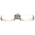 Eliot Bathroom Vanity Light - Polished Chrome / Opal