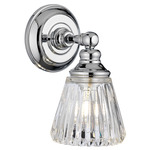 Keynes Wall Sconce - Polished Chrome / Clear