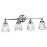 Keynes Bathroom Vanity Light - Polished Chrome / Clear