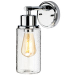 Morvah Wall Sconce - Polished Chrome / Clear