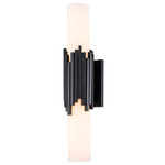 Marvel Bathroom Vanity Light - Matte Black / Opal