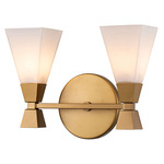 Bowtie Bathroom Vanity Light - Lacquered Gold / Opal