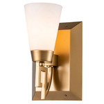 Lemuria Wall Sconce - Lacquered Gold / Opal