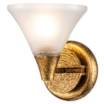 Lemoine Wall Sconce - Gold Leaf / Etched Glass