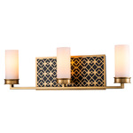 Ziggy Bathroom Vanity Light - Lacquered Gold / Opal