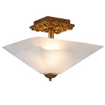 Star Ceiling Light - Gold Leaf / White