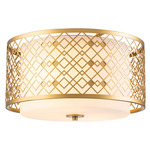 Ziggy Ceiling Light - Lacquered Gold / Opal
