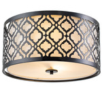 Arabella Ceiling Light - Black / Cream