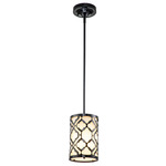 Arabella Convertible Mini Pendant - Black / Cream