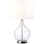 Orb Table Lamp - Polished Nickel / White