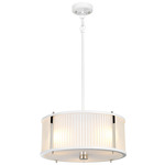 Corona Convertible Pendant - White / Frosted