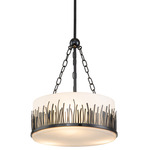 Sawgrass Pendant - Matte Black / Opal