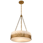 Sawgrass Pendant - Gold Leaf / Opal