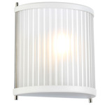 Corona Wall Sconce - White / Frosted
