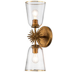 Staring Wall Light - Gold Leaf / Clear