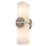 Elan Wall Sconce - Silver Leaf / Opal