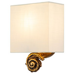Swirl Wall Light - Gold Leaf / Ivory