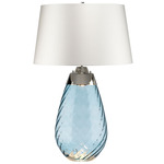 Lena Table Lamp - Blue/ Off White