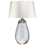 Lena Table Lamp - Smoke / Off White