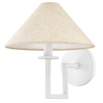 Gladwyne Wall Sconce - White / Natural