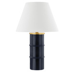 Banyan Table Lamp - Aged Brass / Navy / White