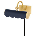 Fifi Plug-In Picture Light - Aged Brass / Navy