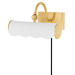 Fifi Plug-In Picture Light - Aged Brass / White