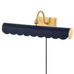 Fifi Plug-In Picture Light - Aged Brass / Navy