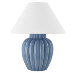 Clarendon Table Lamp - Blue / White