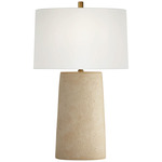 Newcastle Table Lamp - Light Brown / White