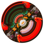 Glitch Round Carpet - One Half