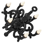 Fallen Chandelier Portable Floor Lamp - Black