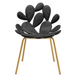 Filicudi Dining Chair - Set of 2 - Brass / Black