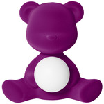 Teddy Girl Velvet Finish Portable Lamp - Violet