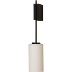 Cirio Wall Sconce - Black / White Opal