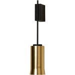 Cirio Wall Sconce - Black / Polished Brass