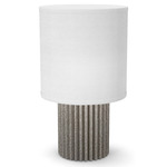 Levon Table Lamp - Haze / White Linen