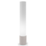 Belleza Floor Lamp - White / White Linen