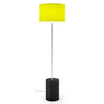 Stretch Floor Lamp - Ebony Stained Veneer / Yellow