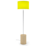 Stretch Floor Lamp - Maple Stained Veneer / Yellow