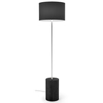 Slight Floor Lamp - Ebony Stained Veneer / Black