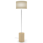 Slight Floor Lamp - Maple Stained Veneer / Tan