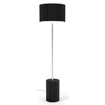 Riff Floor Lamp - Ebony Stained Veneer / Dark Grey Plastic