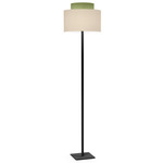 Venus Floor Lamp - Black / Felt Sage