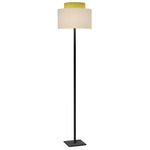 Venus Floor Lamp - Black / Felt Sun Gold