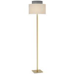 Venus Floor Lamp - Brass / Felt Grey