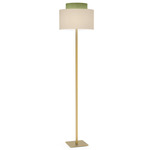 Venus Floor Lamp - Brass / Felt Sage