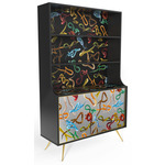 Snakes Bookcase - Black / Snakes