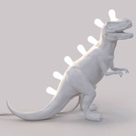 Jurassic T-Rex Dinosaur Table Lamp - White
