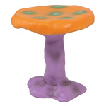 Amanita Fiberglass Stool - Purple / Orange